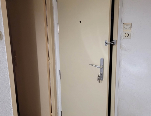 Pose d’une porte blindée à La Destrousse